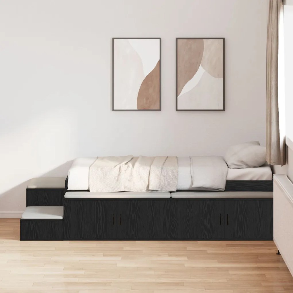Ágykeret Fekete Tölgy 90x200 cm