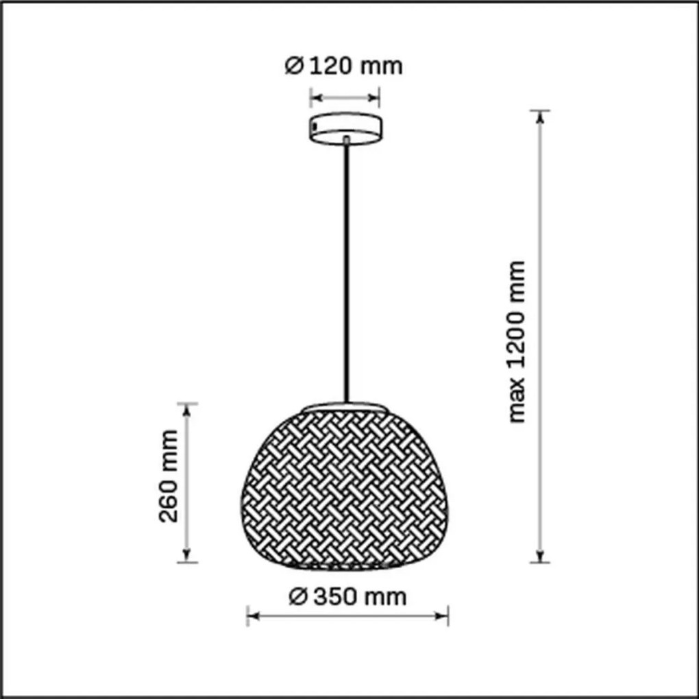 Polux ZANZIBAR 329196 Lepel lámpa 1x20W/E27 IP20
