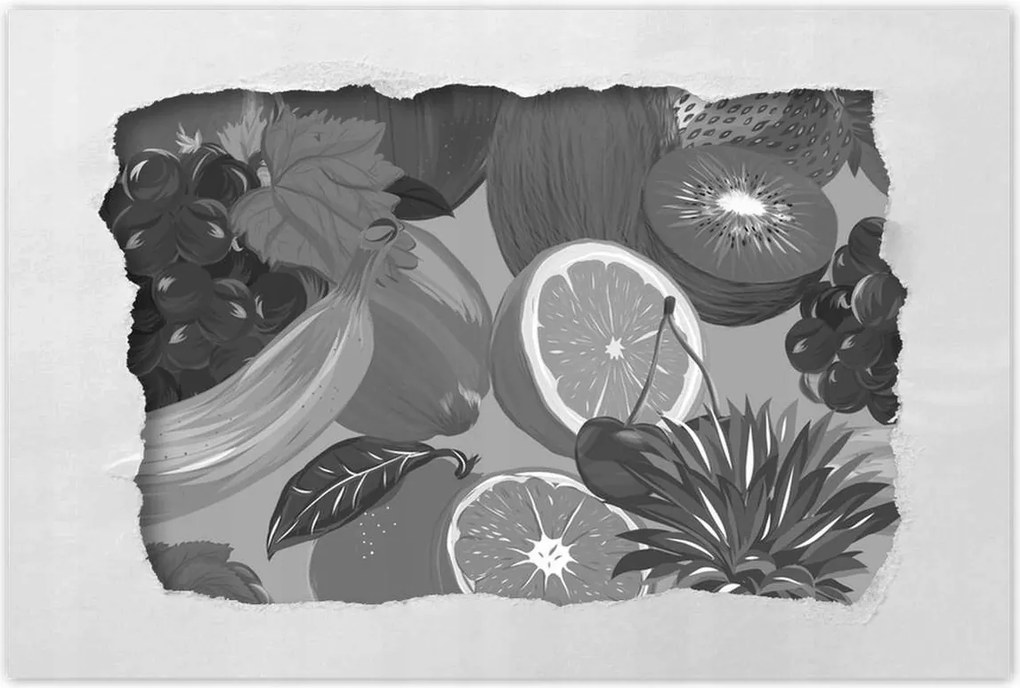 Poszterek 60x40 Citrus szürke Gyümölcsök