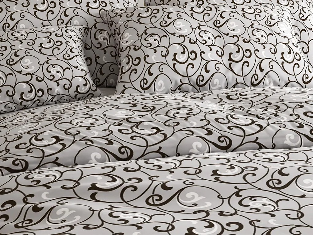 Poliészter-pamut ágynemű ORIENT POLY szürke Ágyneműhuzat mérete: 2 db 70 x 90 cm | 200 x 220 cm