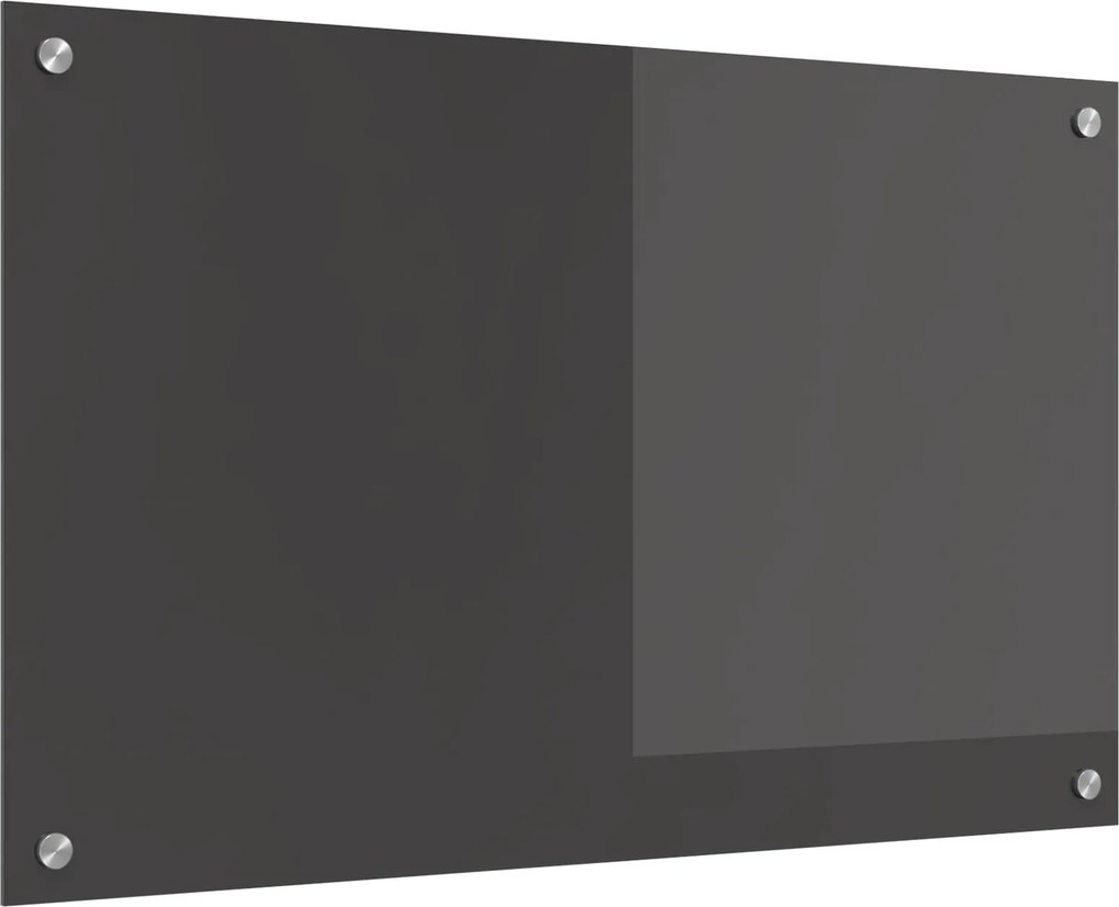vidaXL Konyhai splashback Sötétszürke 80 x 50 cm edzett üveg