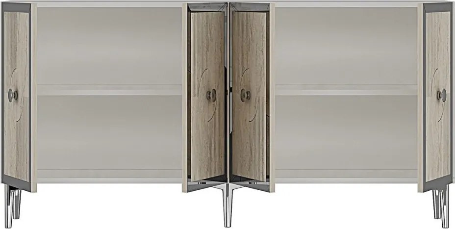 Pega 150 - White, Travertine, Silver