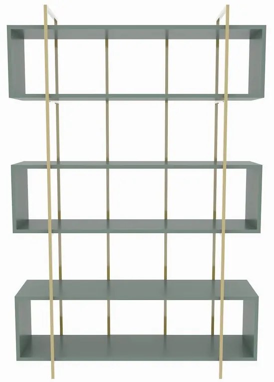 könyvespolc Bruti - Green, Gold