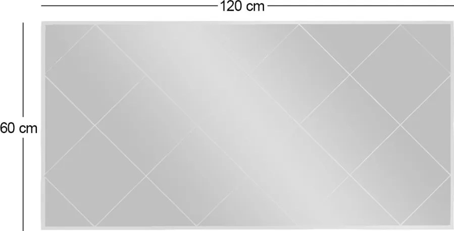 Mofo tükör, fehér, 60 cm