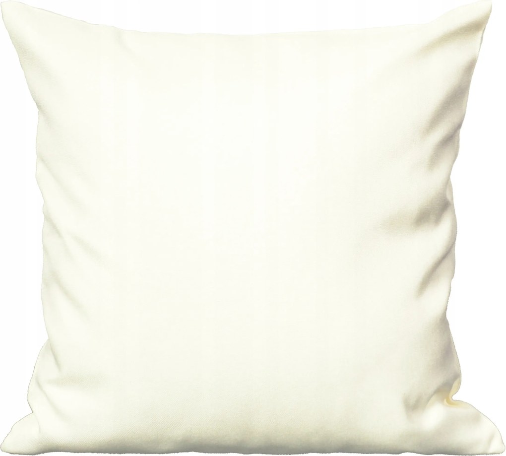 Panama díszpárnahuzat 45x45 cm ekri, cipzáras