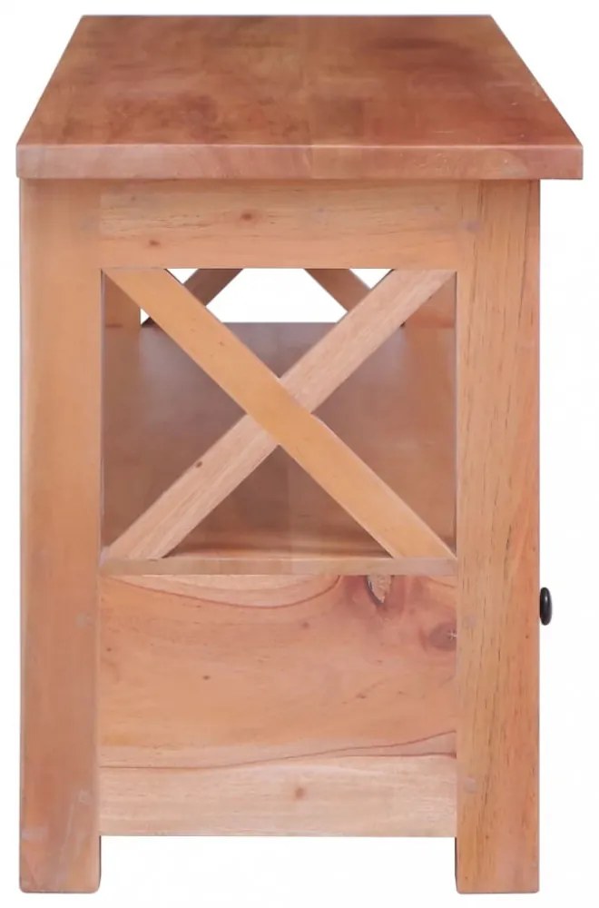 tömör mahagóni TV-szekrény 120 x 30 x 40 cm