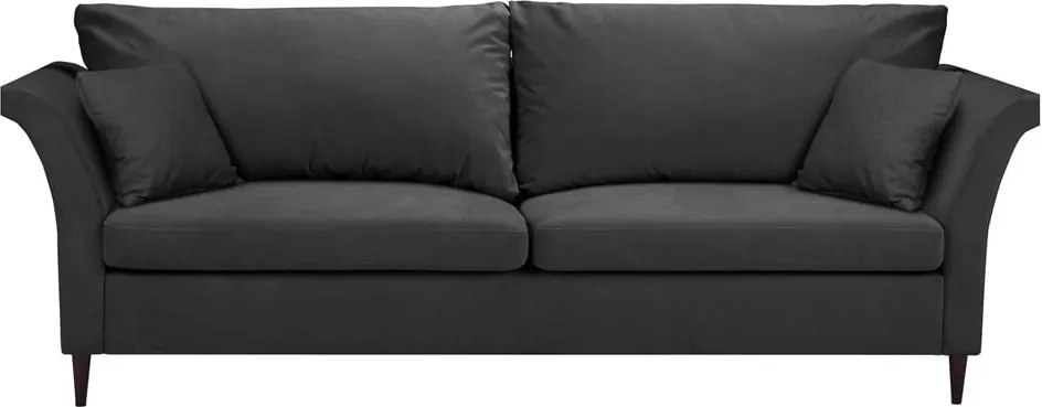 Pivoine sötétszürke kihúzható kanapé, ágyneműtartóval - Mazzini Sofas
