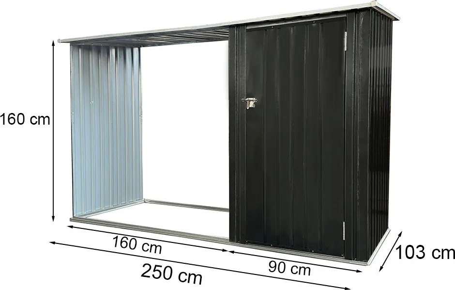 Fargo kerti tároló 249x160x103 cm