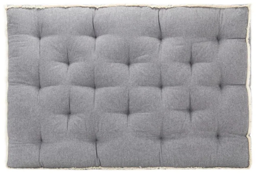antracitszürke raklapkanapé-párna 120 x 80 x 10 cm