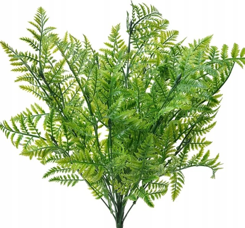 Sárga-zöld mesterséges páfrány növény 56 cm