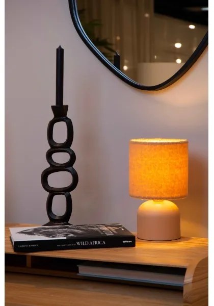 Lucide 10516/01/44 - Asztali lámpa WOOLLY 1xE14/40W/230V narancs