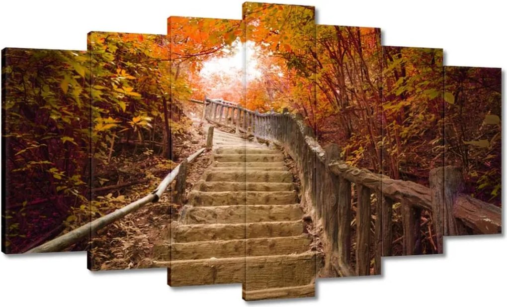 Képek 140x80 Őszi séta Lépcsők