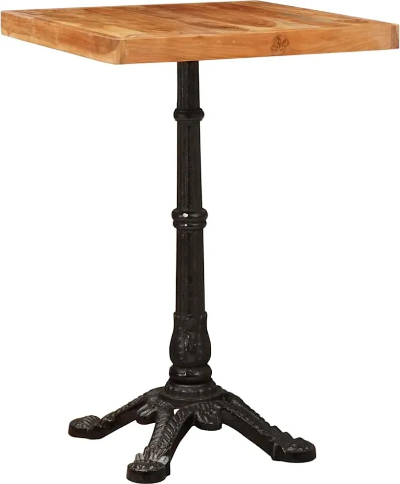 vidaXL Bisztróasztal Barna 50 x 50 x 76 cm Tömör Akácfa