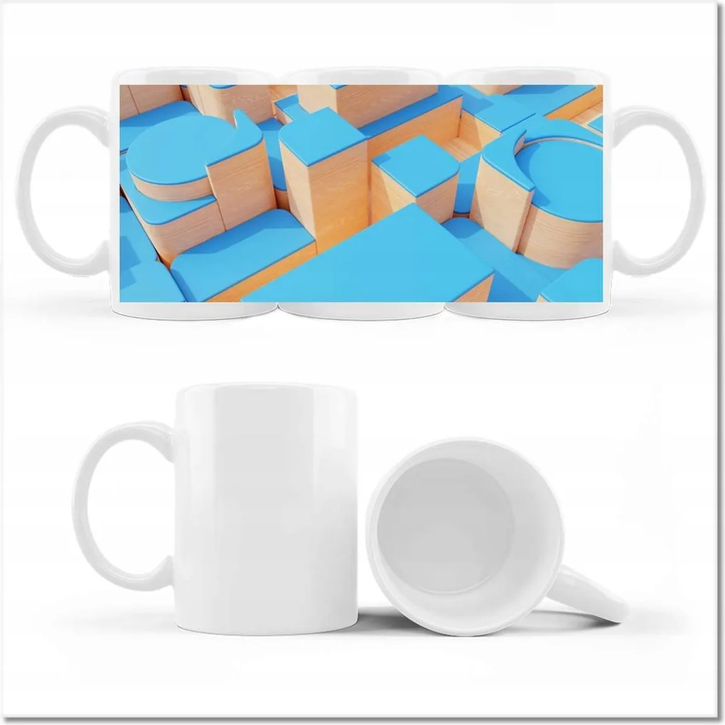 Fotó bögre Fából készült környezetbarát építőkockák gyerekeknek Ökológia