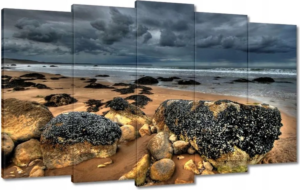 Vászonkép 100x60 Kő tengerpart Tenger