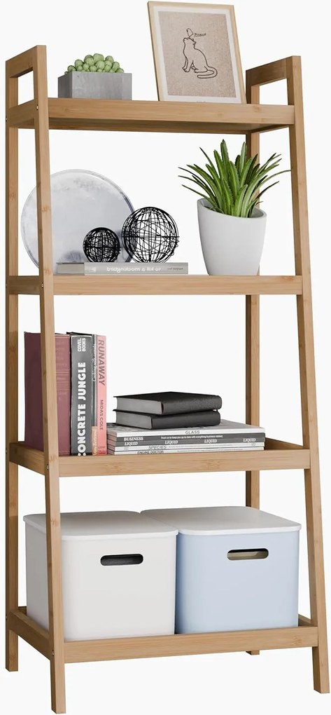 Bambusz létra állvány Boho Vintage stílus