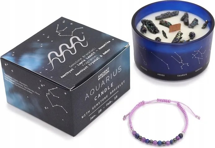 Zodiákus gyertya Vízöntő