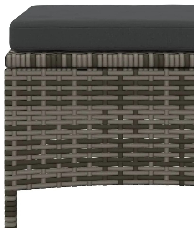 2 személyes szürke polyrattan kerti kanapé asztallal/székkel