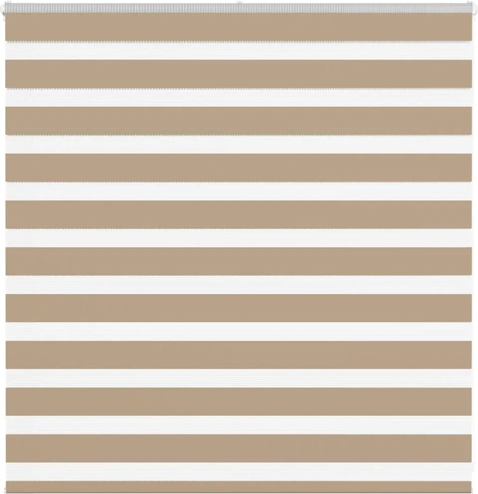 vidaXL zebrafüggönnyel homokbarna szövetszélesség 145,9 cm poliészter