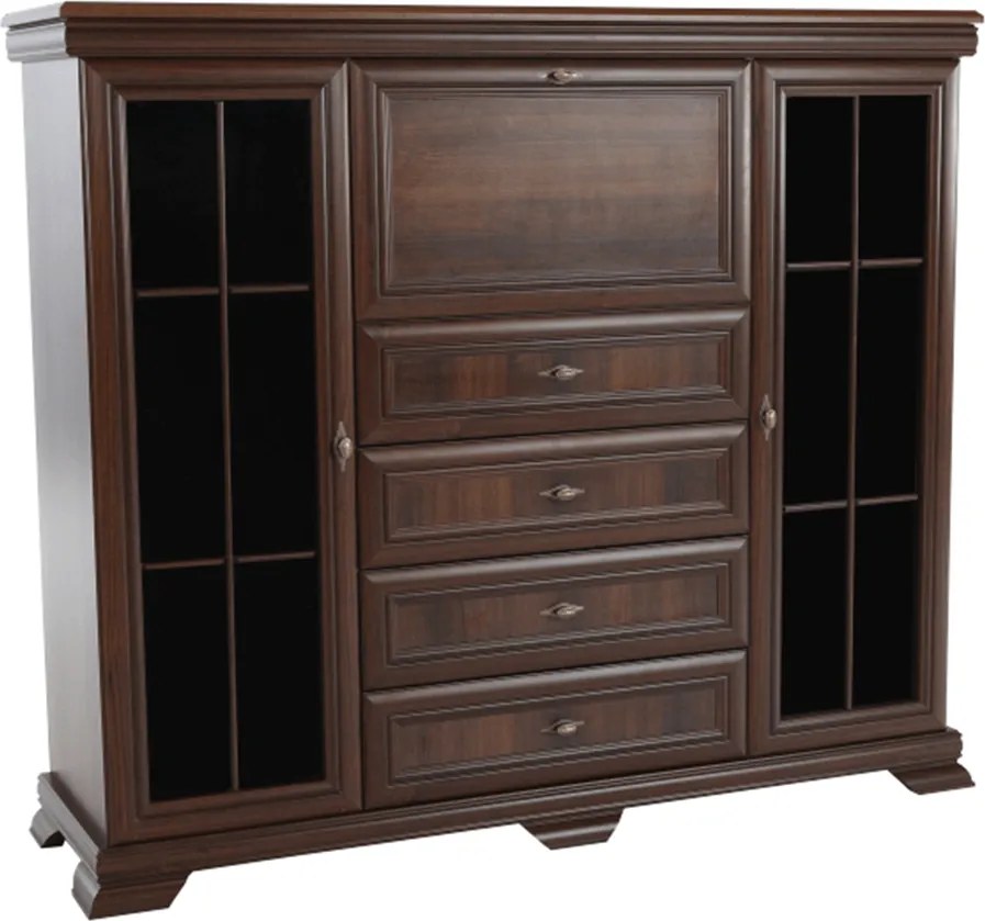 vitrines szekrény bárszekrénnyel, samoa king, KORA KK7