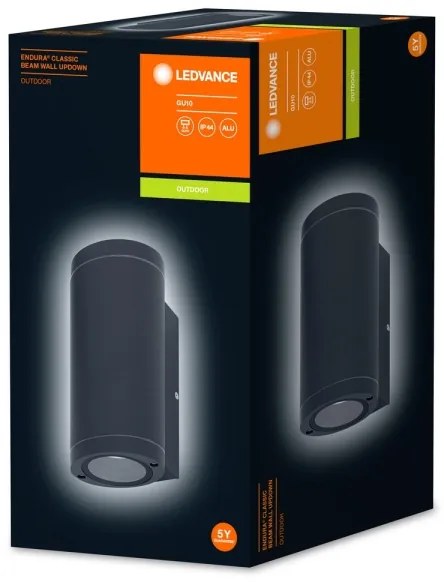 Ledvance - Kültéri fali lámpa BEAM 2xGU10/35W/230V IP44