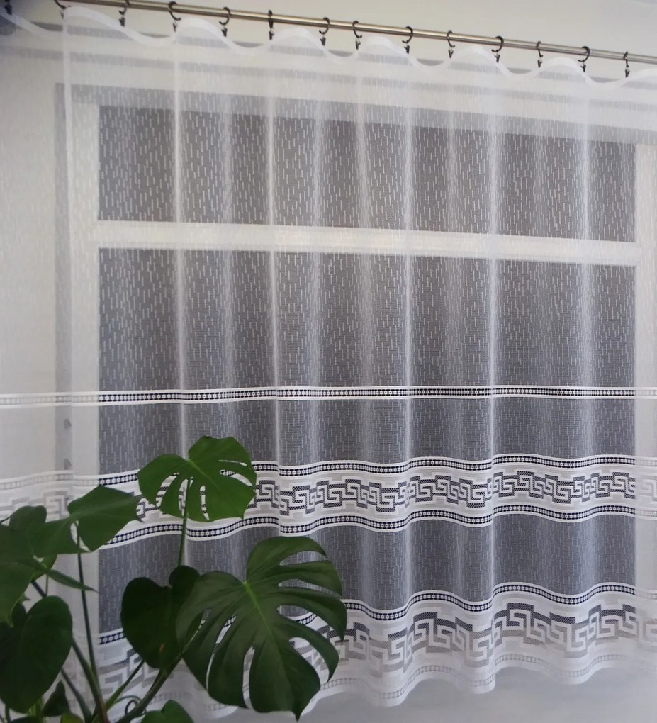 Mg Függöny jacquard W9044 Fehér 250x160cm Kész Szalaggal M