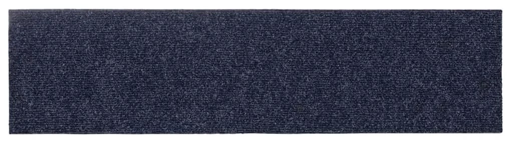 öntapadós lépcsőszőnyegek 30 db 76 x 20 cm szürke-kék téglalap alakú