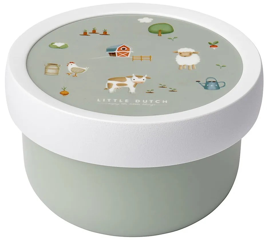 Gyerek uzsonnás doboz villával Little farm – Mepal