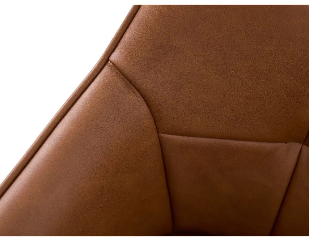 Barna kárpitozott karfás étkezőfotel szett 2 db-os Nolan Square – Unique Furniture