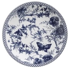 24 darabos étkészlet fehér/kék/porcelán