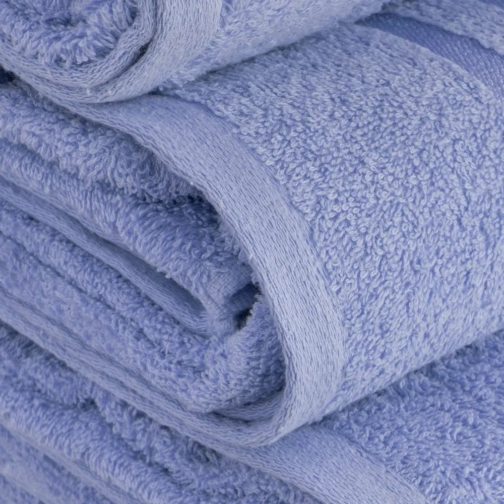 Kék frottír pamut törölköző 30x50 cm Simple – Casa Selección