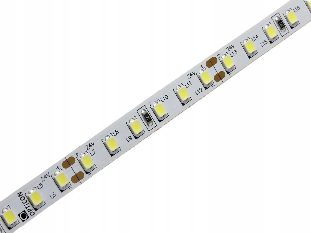 Led Szalag 24V DC Fehér Hideg 6000K 18W/m 600 Smd 2835 IP20 8mm Opticon