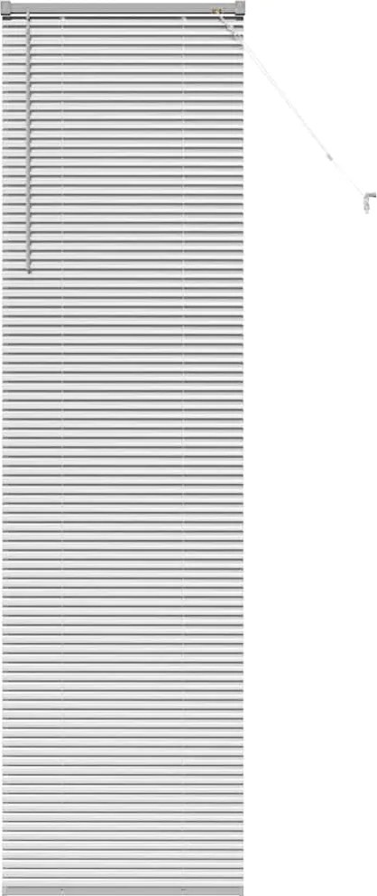 vidaXL Zsalugáter Redőnyök Ezüst 220 x 55 cm Alumínium