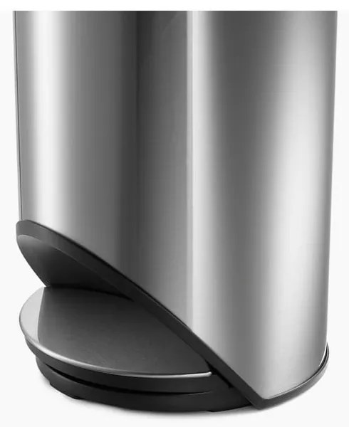 Fényes ezüstszínű rozsdamentes acél pedálos szemetes 10 l Arc – Joseph Joseph