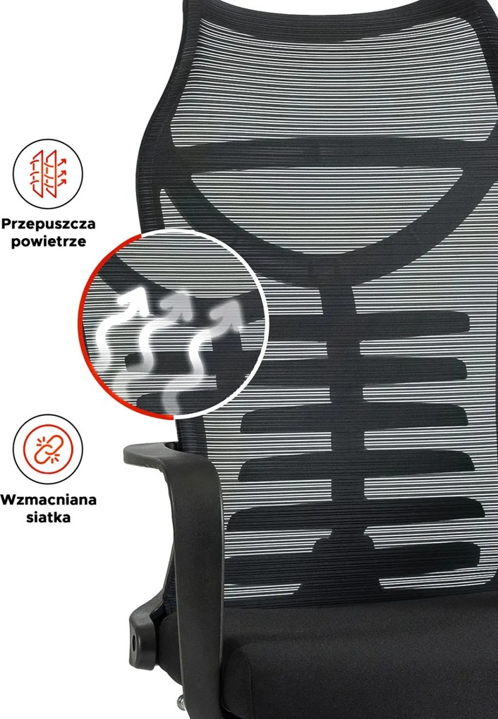 Forgószék ergonomikus fekete. ACTON