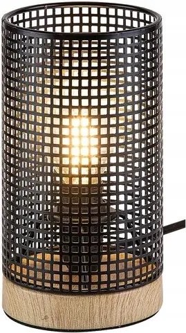 Boogie asztali lámpa max. 25W E14 fautánzat, fekete