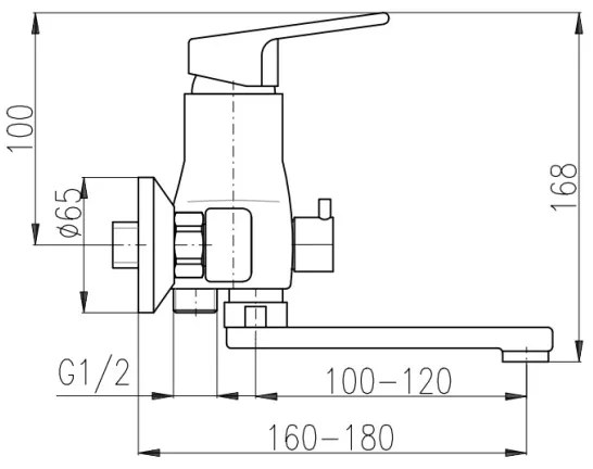 RAV Slezák CO151.5 - COLORADO kádcsaptelep, fényes króm