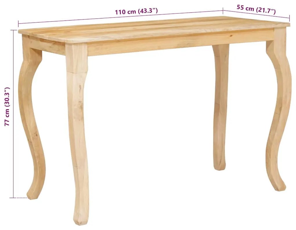 Dohányzóasztal Barna 100 x 55 x 77 cm tömör mangófa