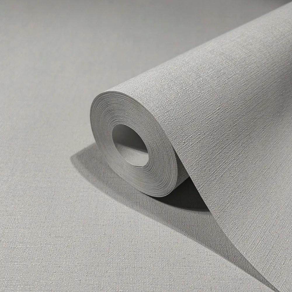 Vinil Tapéta Flizelin Sima Szürke Minta Nélkül