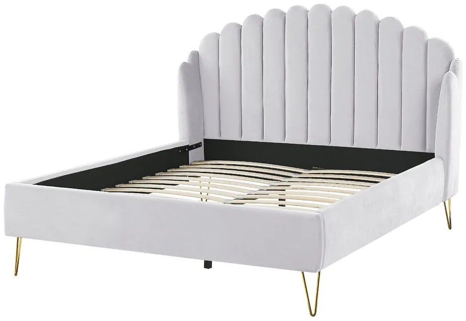 Franciaágy 140 cm Chaza (szürke). 1077497