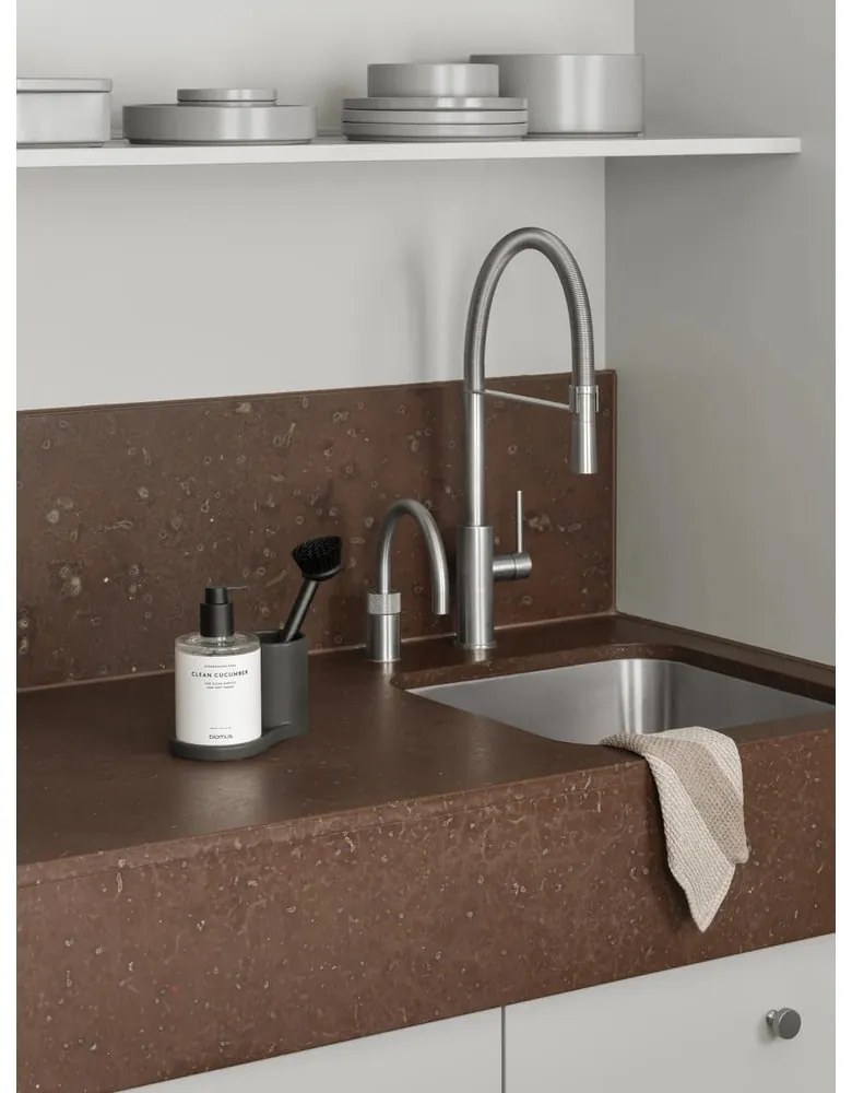 Matt ezüstszínű fali fém akasztó szett 2 db-os Rof – Blomus