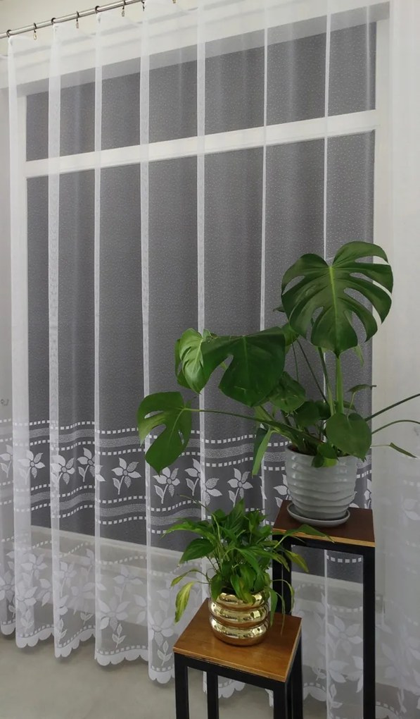 Mg Függöny jacquard 623/885 Fehér 200x250cm készre varrt Bt