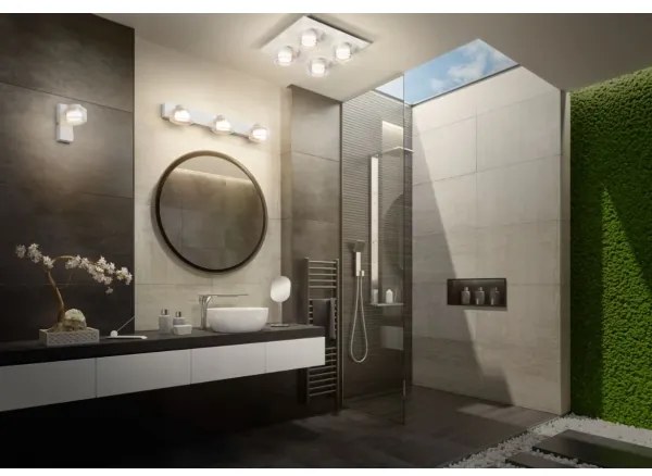 Ledvance -LED Fürdőszobai fali lámpa ORBIS FLAME 2xLED/5,5W/230V IP44 fehér