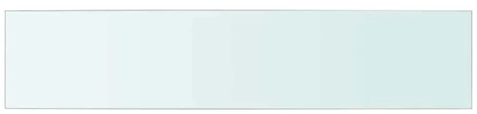 vidaXL 70x15 cm átlátszó panel üvegpolc