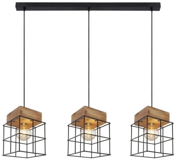 Globo 15530-3H - Csillár zsinóron MERRIL 3xE27/60W/230V