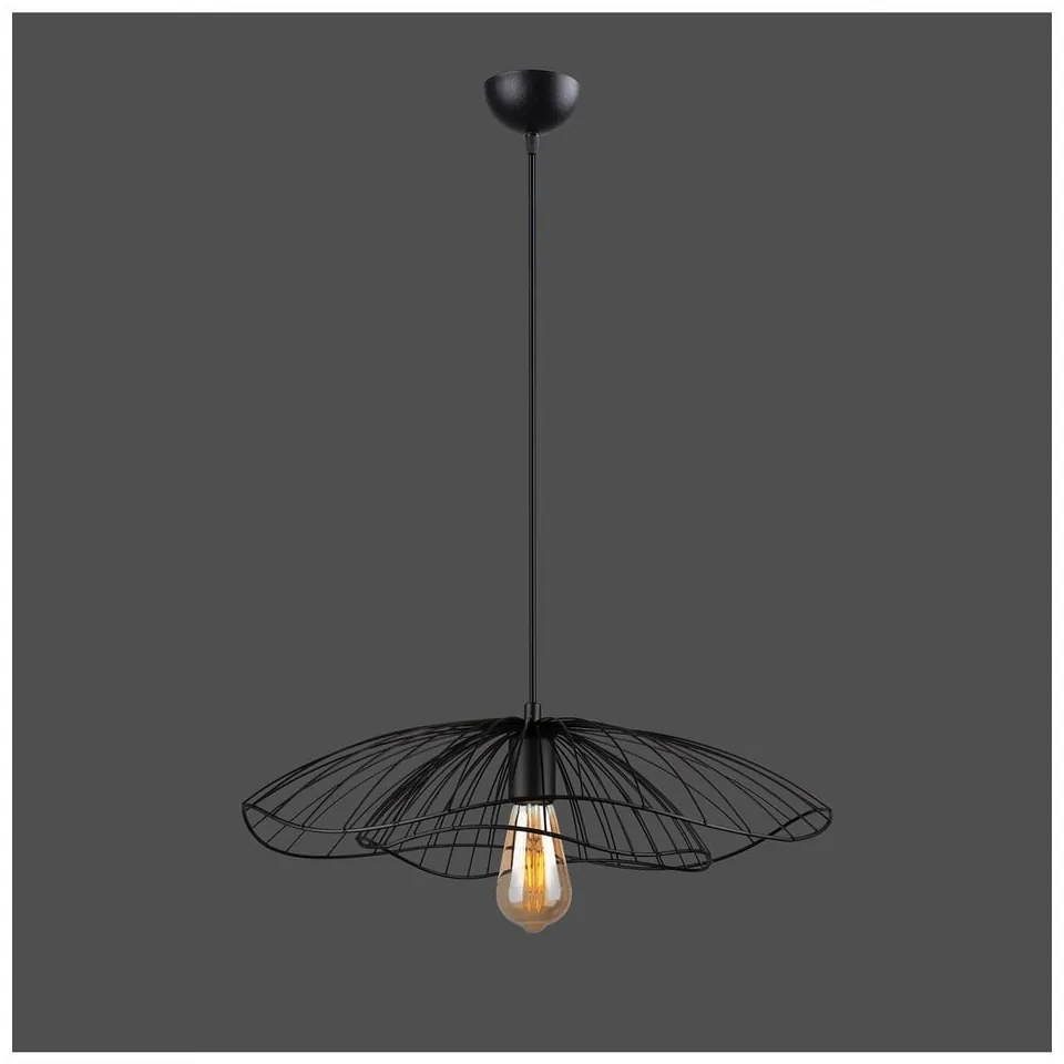 Root fekete függőlámpa, magasság 111 cm - Squid Lighting