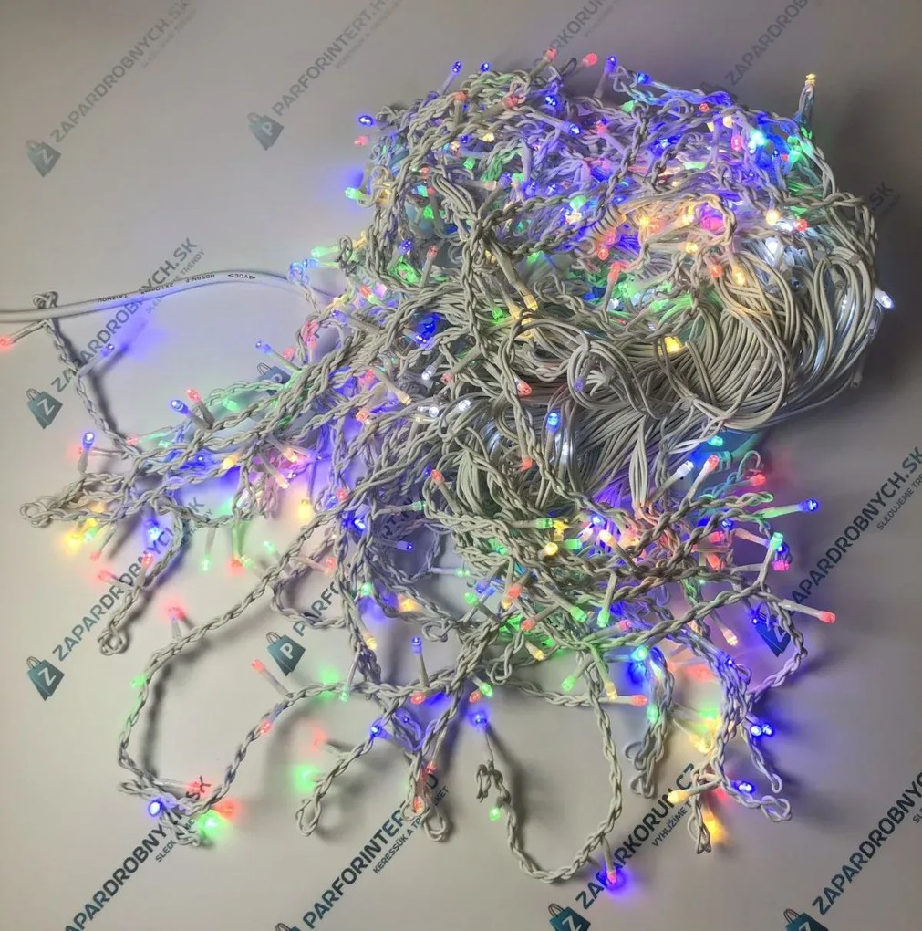 Kültéri karácsonyi LED függöny 25M+ 500LED - colored