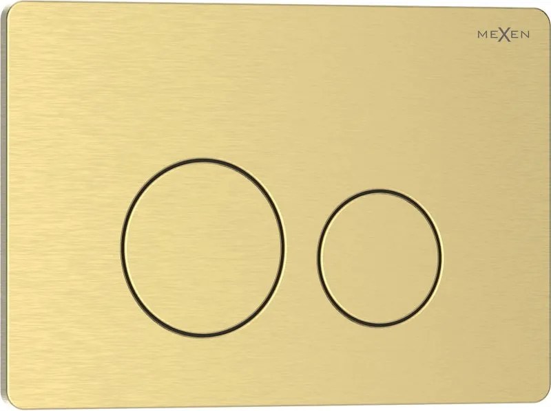 Mexen Tex 06 öblítő gomb rozsdamentes acél, arany szálcsiszolt - 6106-11