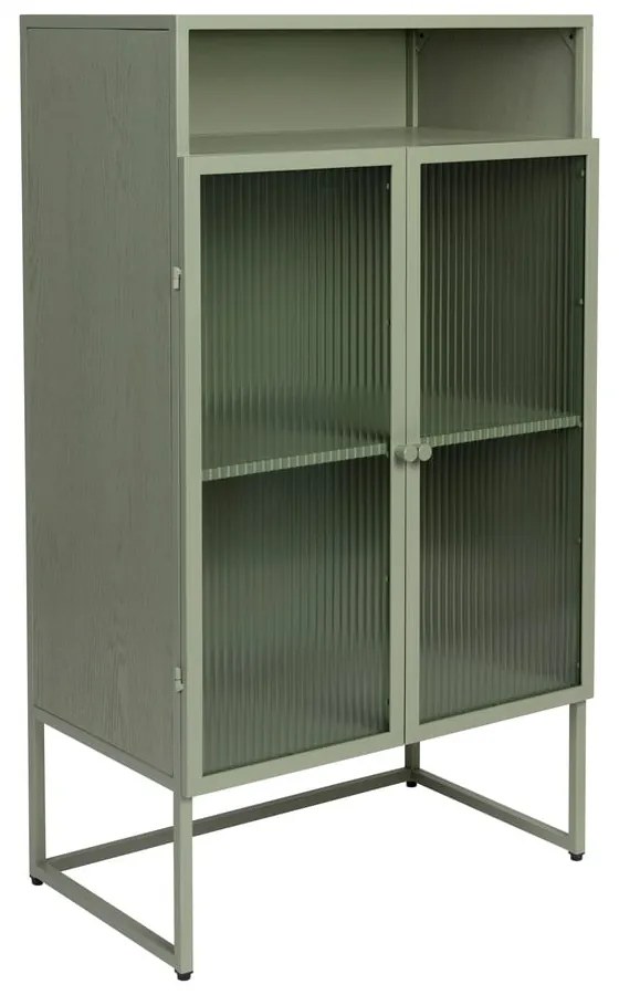 Zöld tálalószekrény 60x105 cm Herbe – White Label
