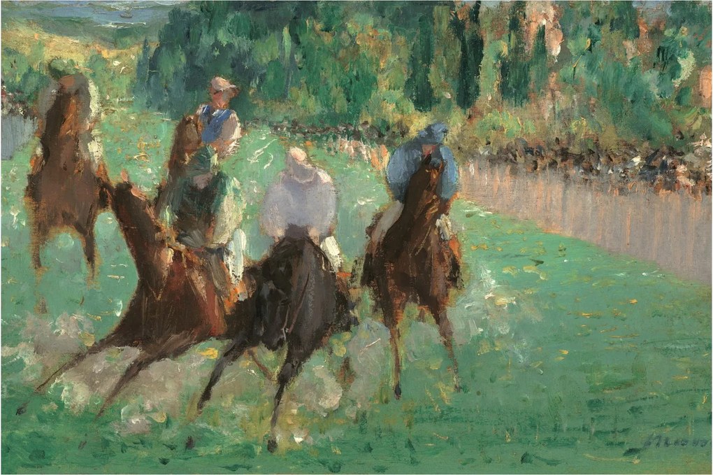 Kép - Edouard Manet, At the Races, reprodukciók (90x60 cm)